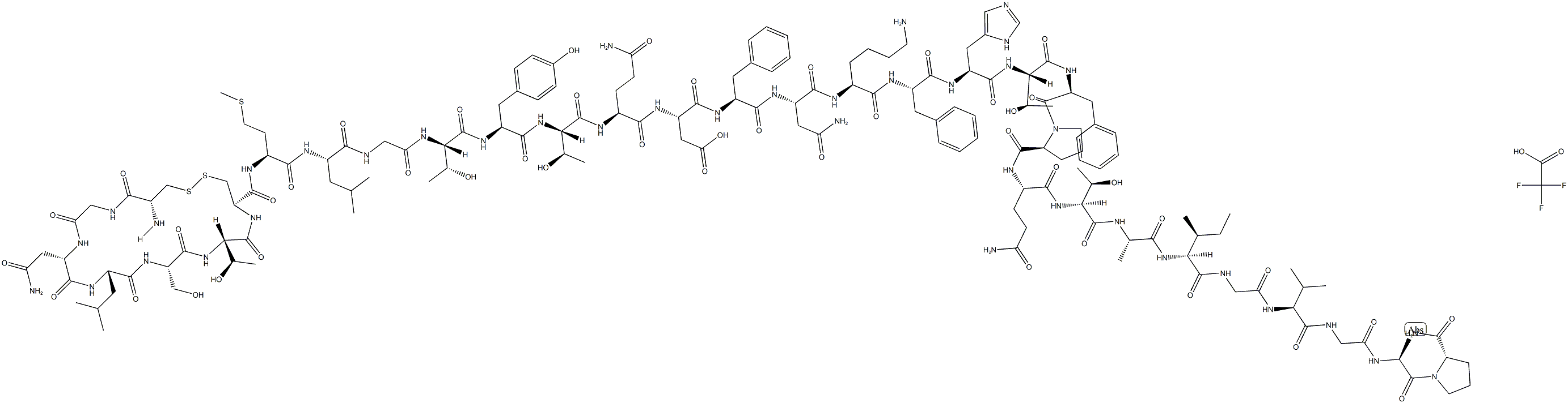 Calcitonin (human) (trifluoroacetate salt) Struktur