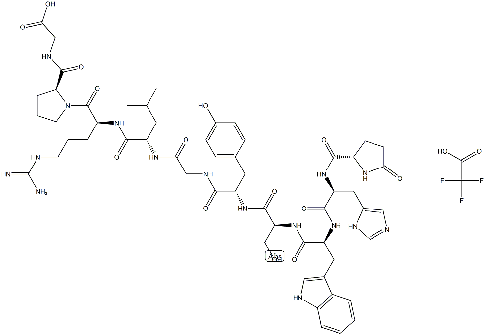 GnRH (free acid: trifluoroacetate salt) Struktur