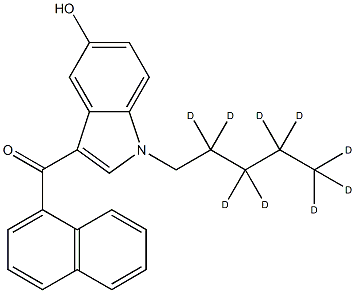 JWH 018 5-hydroxyindole metabolite-d9 Struktur