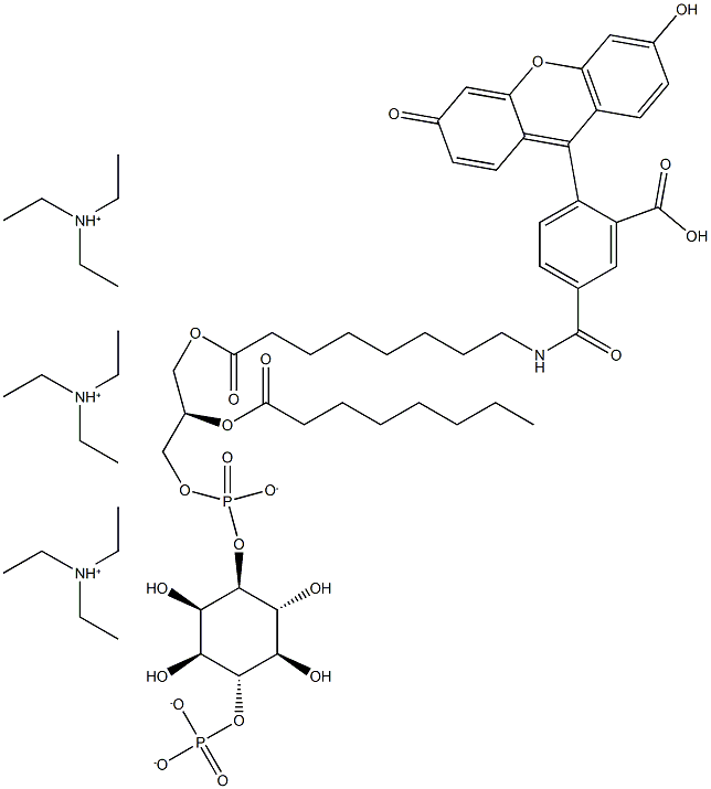 PtdIns (4)-P1-fluorescein (ammonium salt) Struktur