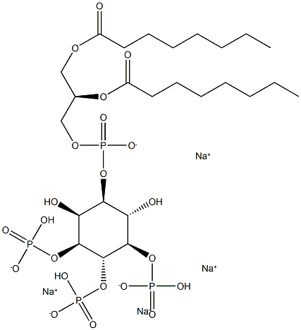 PtdIns-(3,4,5)-P3 (1,2-dioctanoyl) (sodium salt) Struktur