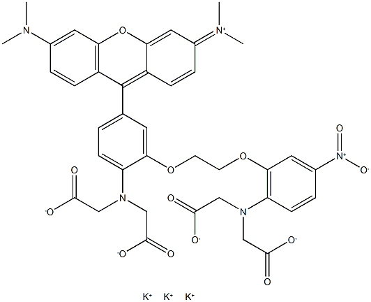 Rhod-5N (potassium salt) Struktur