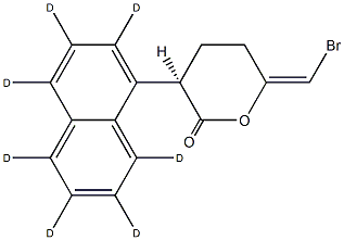 (R)-Bromoenol lactone-d7 Struktur