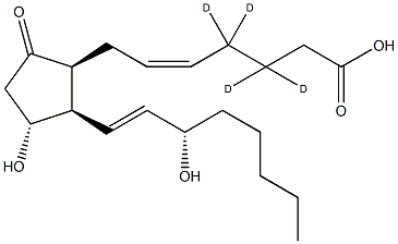 8-iso Prostaglandin E2-d4 Struktur