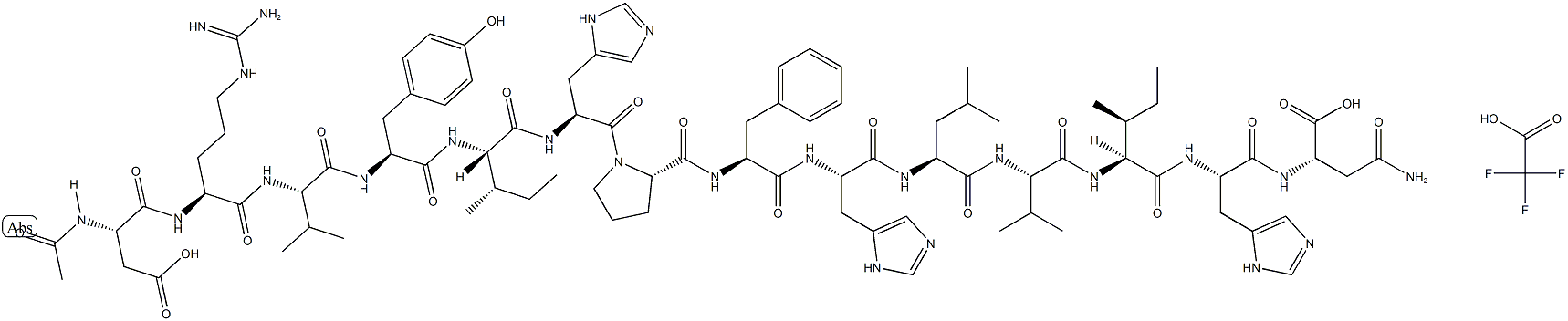 Acetyl Angiotensinogen (1-14) (human) (trifluoroacetate salt) Struktur