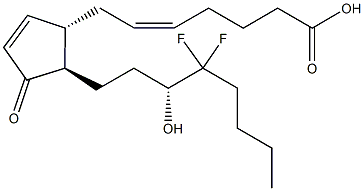 13,14-dihydro-16,16-difluoro Prostaglandin J2 Struktur