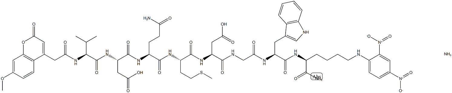 Mca-VDQMDGWK-(Dnp)-NH2 (ammonium salt) Struktur