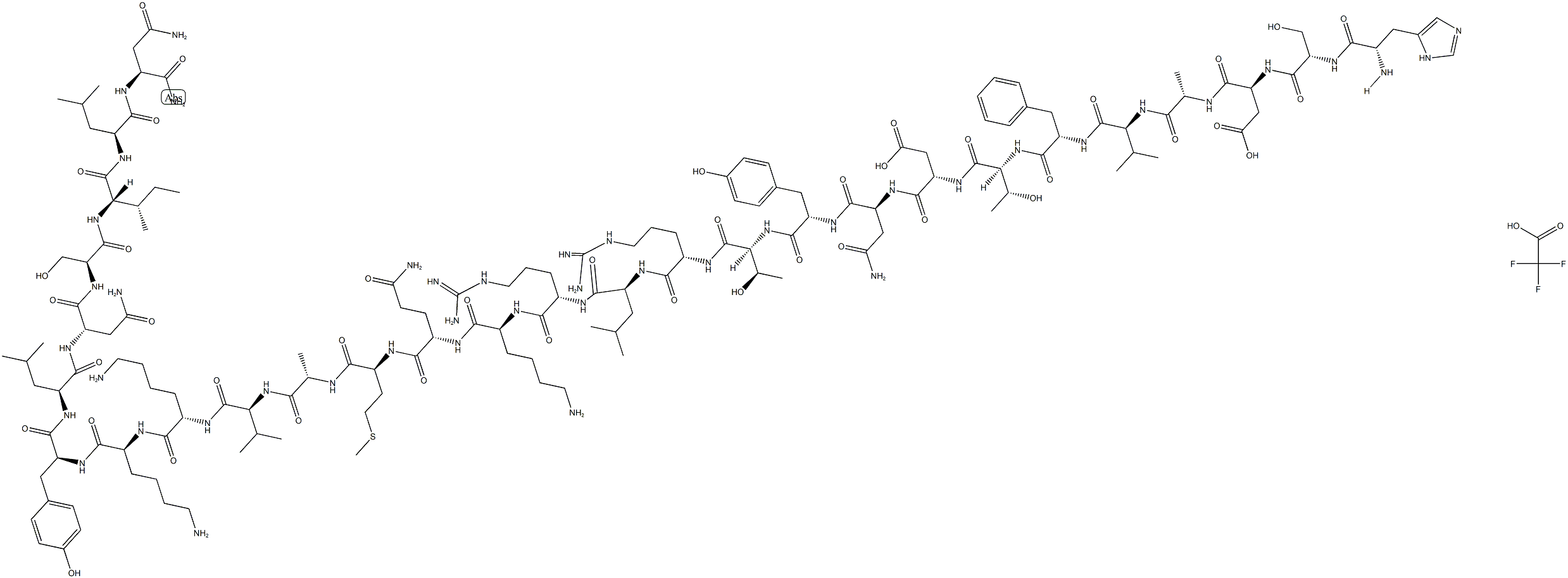 VIP (human, porcine, rat, ovine) (trifluoroacetate salt) Struktur