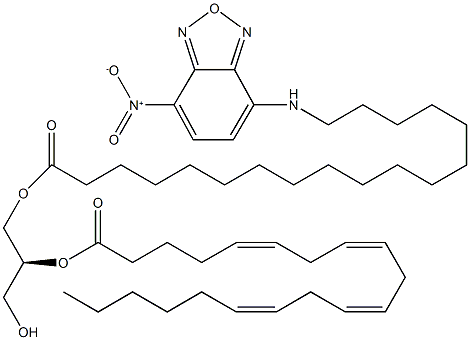 NBD-Stearoyl-2-Arachidonoyl-sn-glycerol Struktur