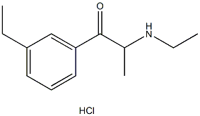 3-Ethylethcathinone (hydrochloride) Struktur