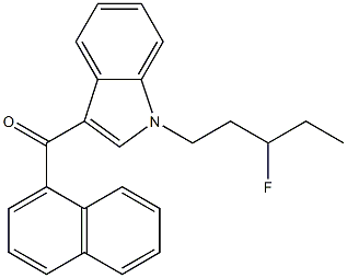 AM2201 N-(3-fluoropentyl) isomer Struktur