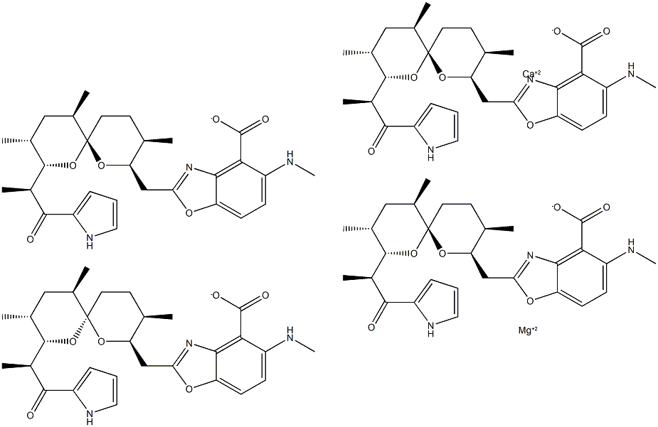 A23187 (calcium magnesium salt) Struktur