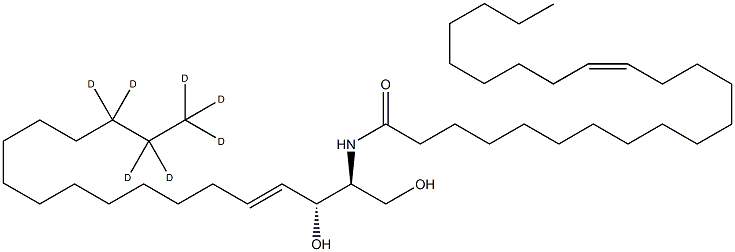 C24:1 Ceramide-d7 (d18:1-d7/24:1(15Z)) Struktur