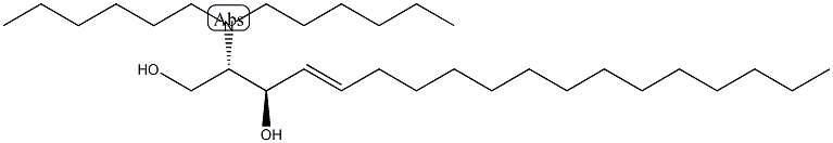 N,N-dihexyl Sphingosine (d18:1/6:0/6:0) Struktur