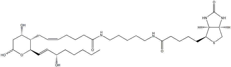 Thromboxane B2-biotin Struktur