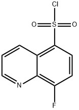 8-FLUOROQUINOLINE-5-SULFONYL CHLORIDE Struktur