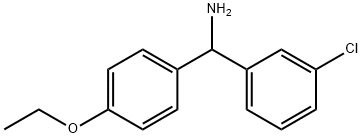 (3-chlorophenyl)(4-ethoxyphenyl)methanamine Struktur