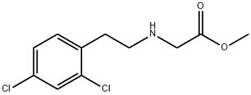 methyl 2-{[2-(2,4-dichlorophenyl)ethyl]amino}acetate Struktur