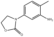 3-(3-amino-4-methylphenyl)-1,3-oxazolidin-2-one Struktur