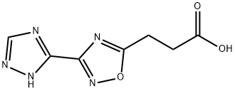 3-[3-(4H-1,2,4-triazol-3-yl)-1,2,4-oxadiazol-5-yl]propanoic acid Struktur