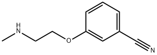 3-[2-(methylamino)ethoxy]benzonitrile Struktur