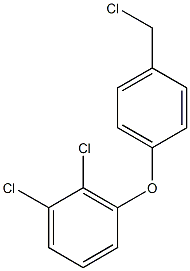 1,2-dichloro-3-[4-(chloromethyl)phenoxy]benzene Struktur