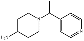 1-[1-(pyridin-4-yl)ethyl]piperidin-4-amine Struktur