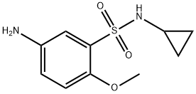 5-amino-N-cyclopropyl-2-methoxybenzene-1-sulfonamide Struktur