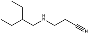 3-[(2-ethylbutyl)amino]propanenitrile Struktur