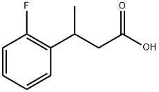 3-(2-fluorophenyl)butanoic acid Struktur