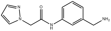 N-[3-(aminomethyl)phenyl]-2-(1H-pyrazol-1-yl)acetamide Struktur