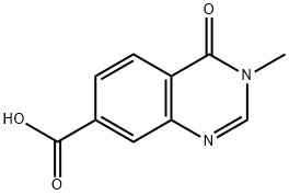 3-methyl-4-oxo-3,4-dihydro-7-quinazolinecarboxylic acid(SALTDATA: FREE) Struktur