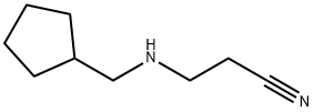 3-[cyclopentyl(methyl)amino]propanenitrile Struktur