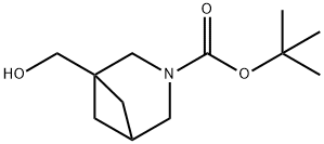 tert-butyl 1-(hydroxymethyl)-3-azabicyclo[3.1.1]heptane-3-carboxylate Struktur