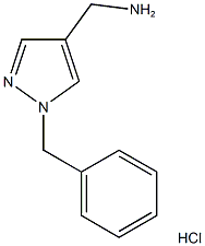 (1-Benzyl-1H-pyrazol-4-yl)methylaminehydrochloride Struktur