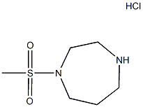 1-(METHYLSULFONYL)-1,4-DIAZEPANE HYDROCHLORIDE Struktur