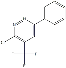 3-CHLORO-6-PHENYL-4-(TRIFLUOROMETHYL)PYRIDAZINE Struktur