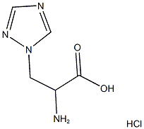 2-AMINO-3-(1H-1,2,4-TRIAZOL-1-YL)PROPANOIC ACID HYDROCHLORIDE Struktur