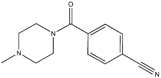 4-[(4-METHYLPIPERAZIN-1-YL)CARBONYL]BENZONITRILE Struktur