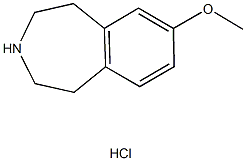 7-METHOXY-2,3,4,5-TETRAHYDRO-1H-3-BENZAZEPINE HYDROCHLORIDE Struktur