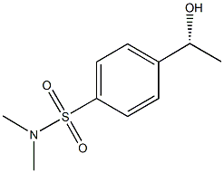 4-[(1R)-1-HYDROXYETHYL]-N,N-DIMETHYLBENZENESULFONAMIDE Struktur