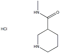 N-METHYLPIPERIDINE-3-CARBOXAMIDE HYDROCHLORIDE Struktur