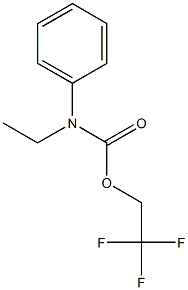 2,2,2-trifluoroethyl ethyl(phenyl)carbamate Struktur