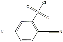 5-chloro-2-cyanobenzenesulfonyl chloride Struktur