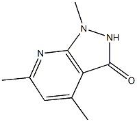 1,4,6-trimethyl-1,2-dihydro-3H-pyrazolo[3,4-b]pyridin-3-one Struktur