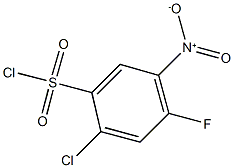 2-chloro-4-fluoro-5-nitrobenzenesulfonyl chloride Struktur