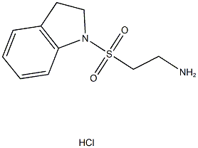 2-(2,3-dihydro-1H-indol-1-ylsulfonyl)ethanamine hydrochloride Struktur