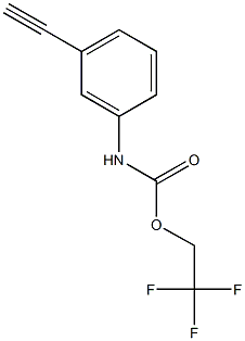 2,2,2-trifluoroethyl 3-ethynylphenylcarbamate Struktur