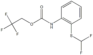 2,2,2-trifluoroethyl 2-[(difluoromethyl)thio]phenylcarbamate Struktur