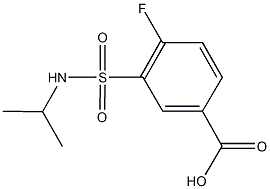 4-fluoro-3-[(isopropylamino)sulfonyl]benzoic acid Struktur